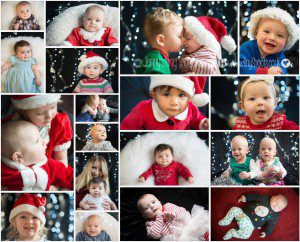 christmas themed baby portraits