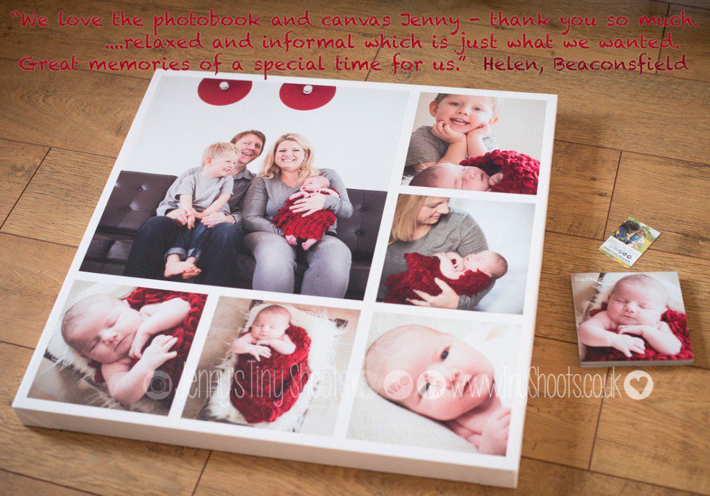 Newborn canvas montage