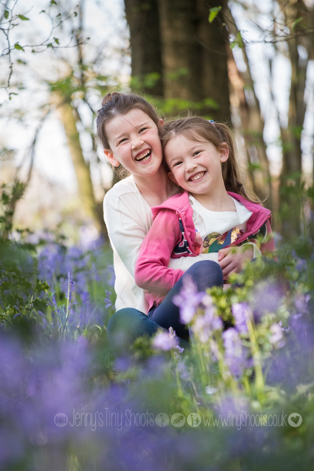 Sisters in the bluebells