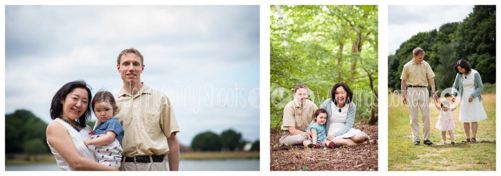Two year old with Family outdoor portraits