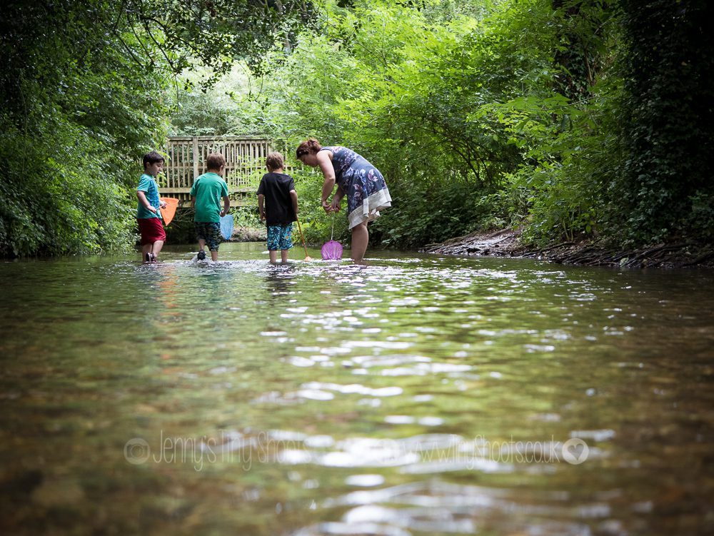 Outdoor fun river dipping