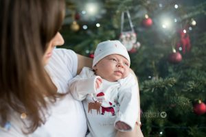 Christmas newborn baby