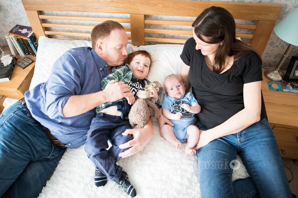 Family with newborn