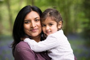 Mother and daughter portrait