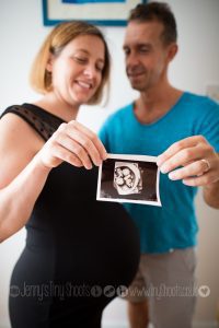 Maternity scan for twins portrait