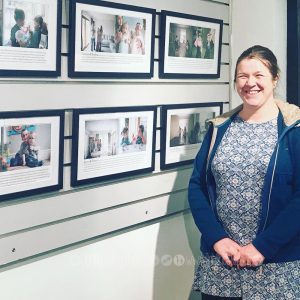 Jenny at her photography show