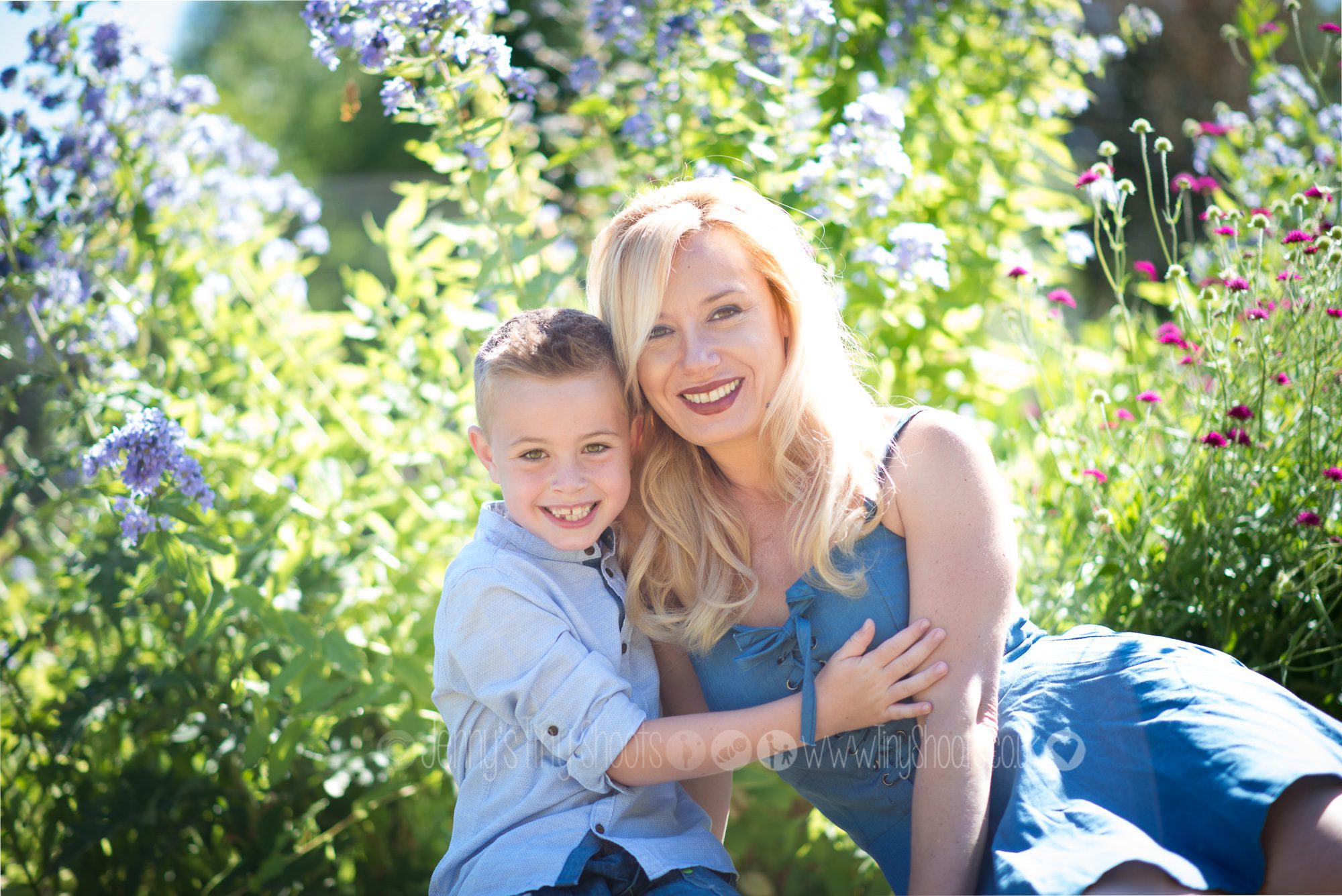 Mum and son at Eastcote house gardens