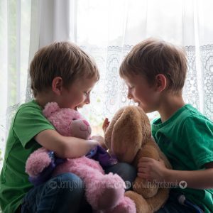 The unique twins project - twin boys with toys