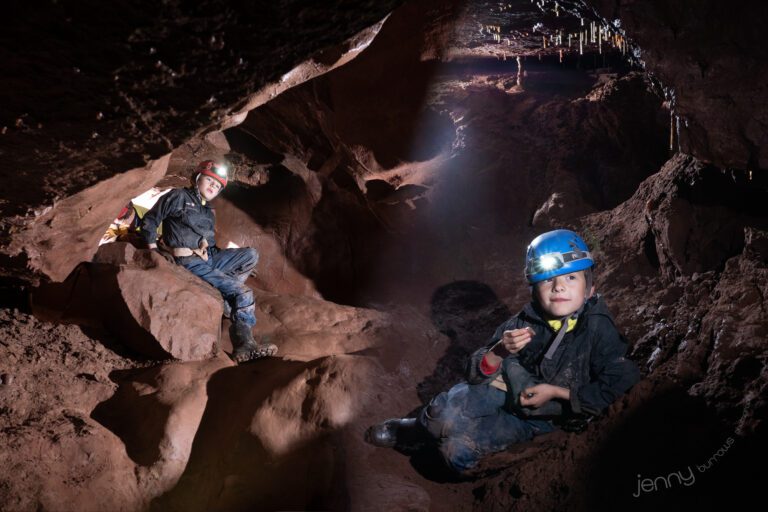 Active children - portrait of children caving