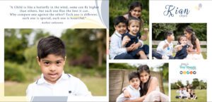 charity photoshoot for down syndrome book page