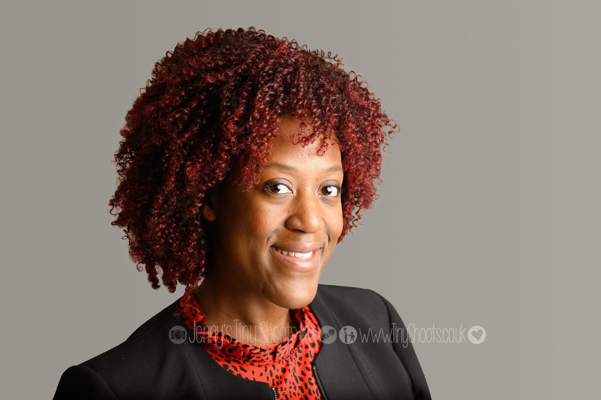 Business headshot plain background