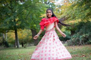 indian dancing portrait