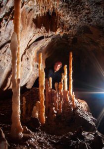 Cave portrait at the mini columns